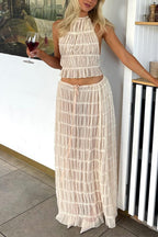 PORTO – Halter Crop Top Set – 4781