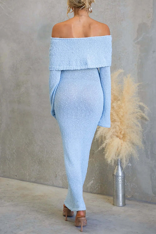 BARCELONA – Off Shoulder Maxi Dress – 7300