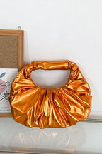 VALLETTA – Metallic Ruched Handbag – 9092