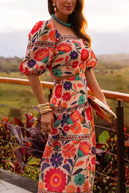 LYON – Puff Sleeve Crop Top – 6795