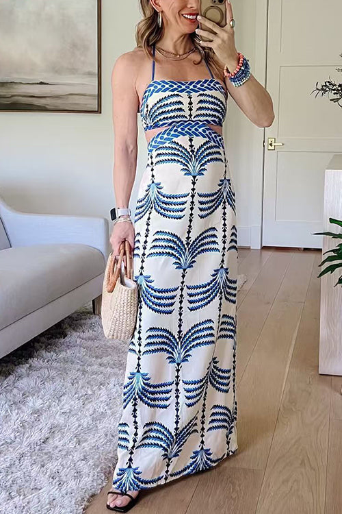 POSITANO – Tie Shoulder Maxi Dress – 2638