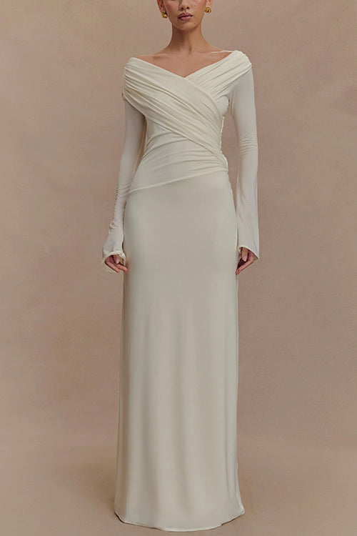 AMSTERDAM – Off Shoulder Maxi Dress – 2433