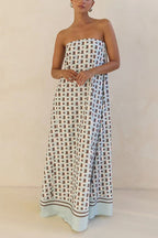 MALAGA – Strapless Maxi Dress – 9487