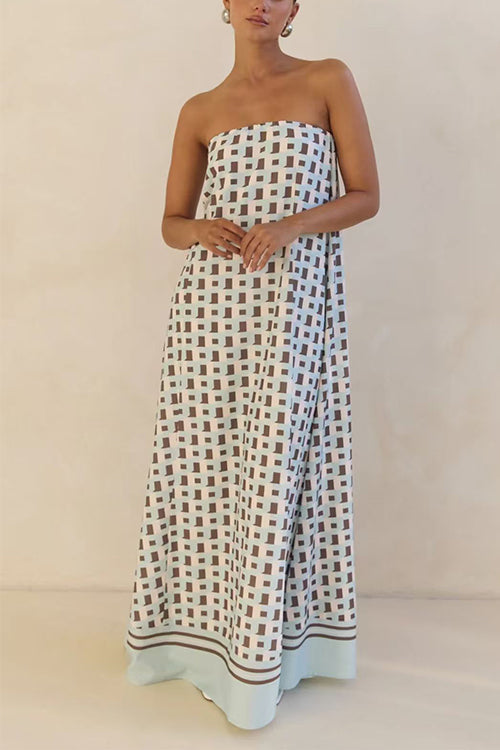 MALAGA – Strapless Maxi Dress – 9487