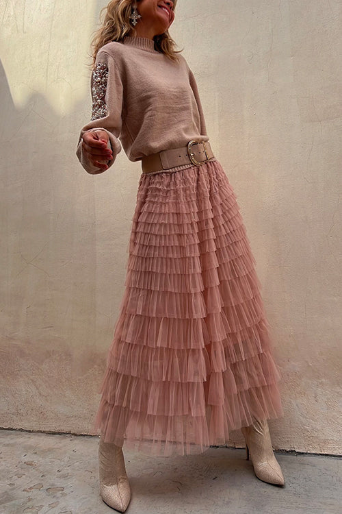 BIARRITZ – Tulle Maxi Skirt – 9965