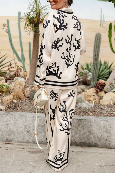 TAORMINA – Knoopsluiting Satijnen Blouse – 7669