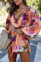 IBIZA – Floral Wrap Romper – 8145