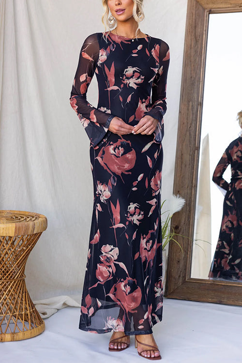 NICE – Floral Maxi Dress – 1374