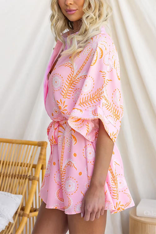 NAPLES – Floral Button Romper – 5116