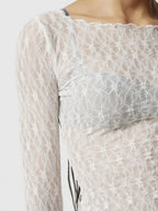 SANTORINI – Lace Long Sleeve Blouse – 7668