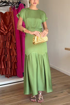 MALAGA – Satin Maxi Dress – 5617