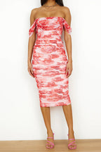 SEVILLE – Off Shoulder Midi Dress – 4715