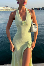 MALAGA – Halter Maxi Dress – 5469