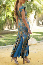 FLORENCE – Floral Swing Maxi Dress – 3689