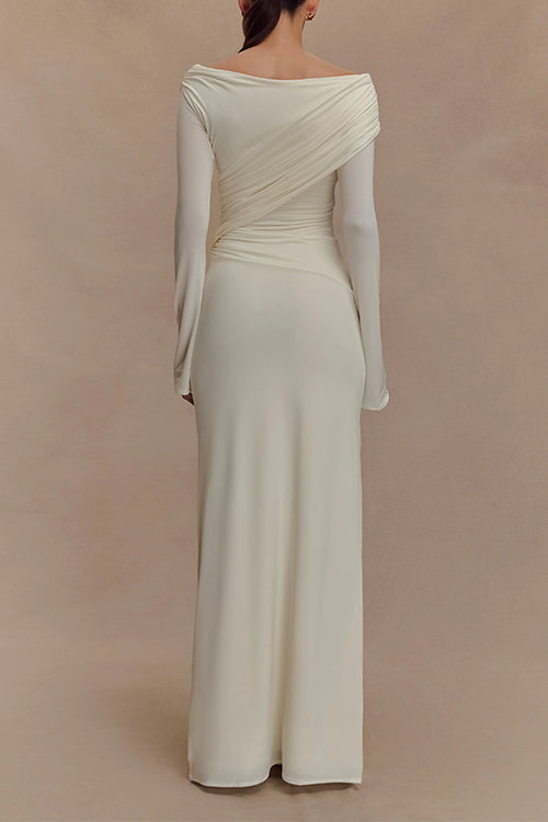 ALICANTE – Off-Shoulder Maxi Dress – 1154