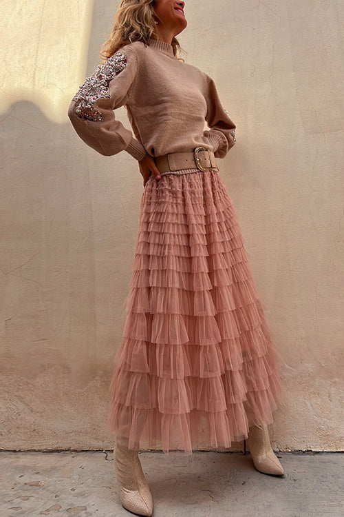 BIARRITZ – Tulle Maxi Skirt – 9965