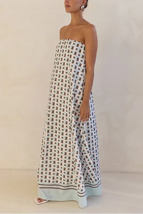 MALAGA – Strapless Maxi Dress – 9487