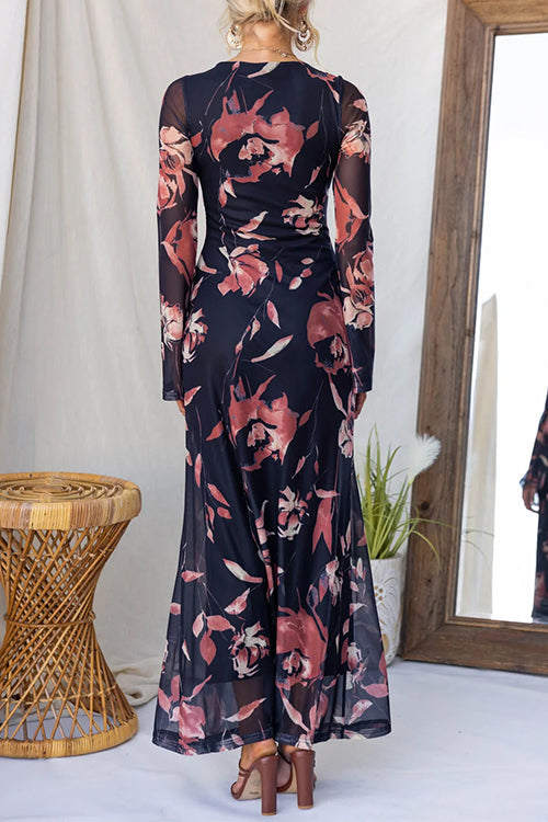 NICE – Floral Maxi Dress – 1374