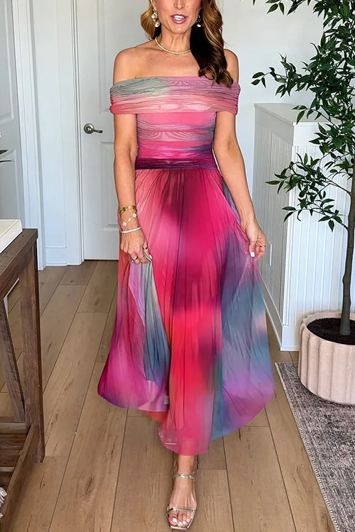 VALLETTA – Off Shoulder Maxi Dress – 7450