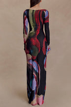 RHODES – Watercolor Print Maxi – 5371