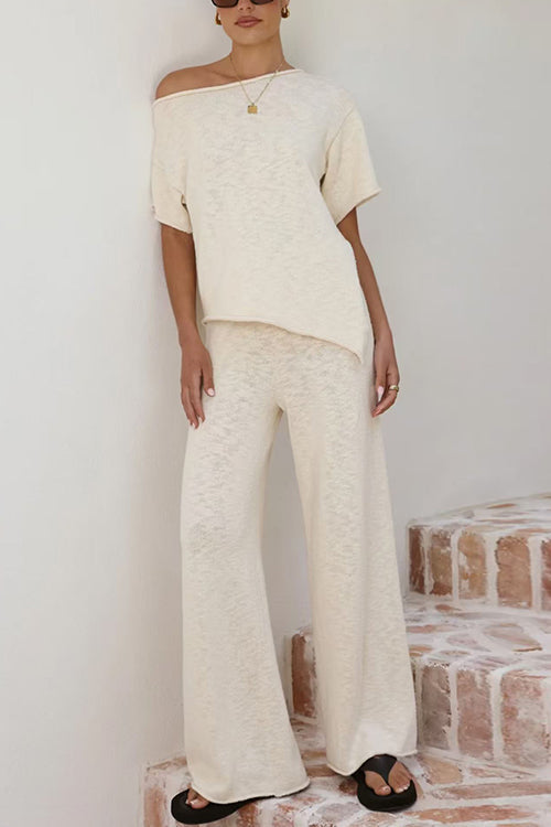 ROME – Asymmetrical Knit Top – 8143