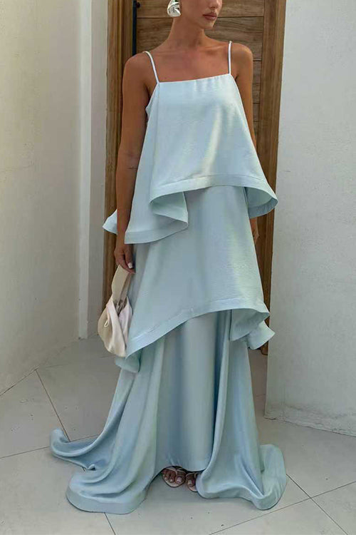 ATHENS – Satin Maxi Dress – 3908