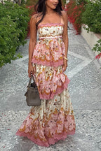 SPLIT – Floral Maxi Dress – 5021