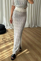 MONACO – High Rise Maxi Skirt – 7012