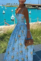 SALERNO – Spaghetti Strap Maxi Dress – 4843