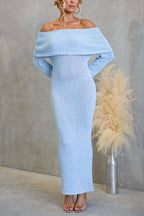 BARCELONA – Off Shoulder Maxi Dress – 7300