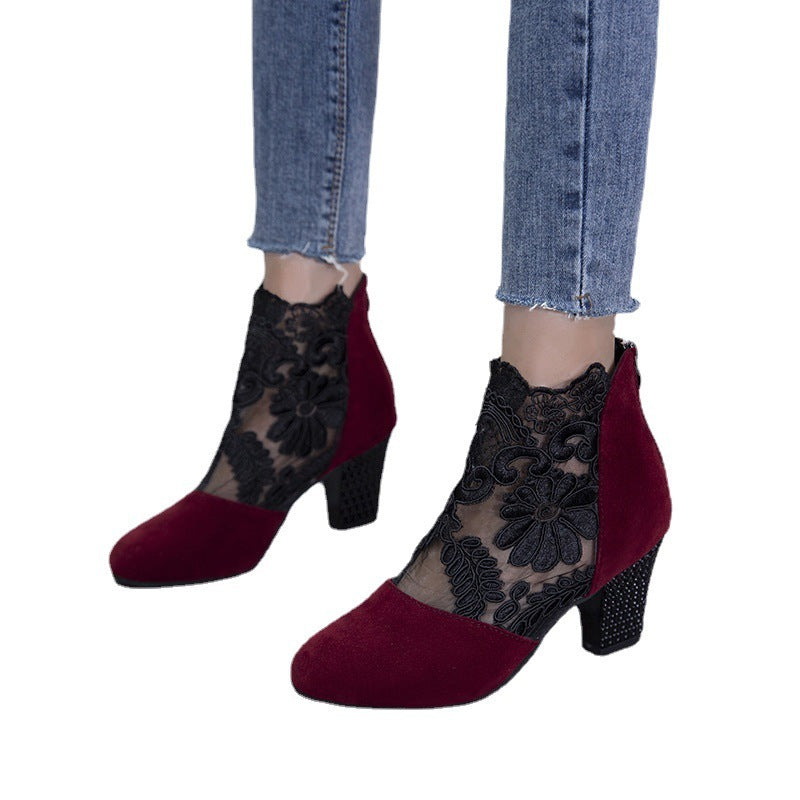 BRUGES – Ribbon Heel Pumps – 1187