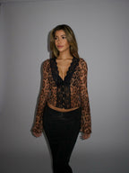 BERLIN – Leopard Longsleeve Top – 2602