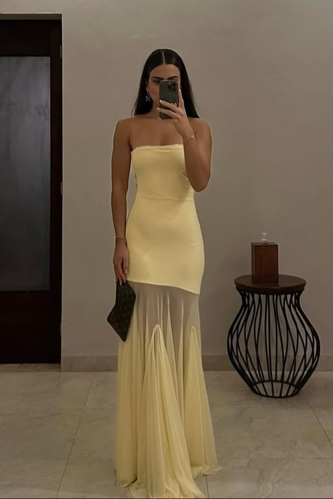 MONACO – Strapless Maxi Dress – 2384