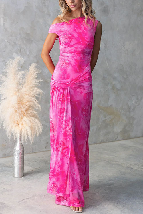 TAORMINA – Asymmetric Maxi Dress – 1383