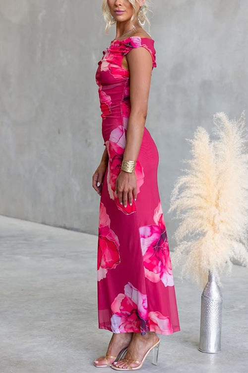 LISBON – Off Shoulder Maxi Dress – 6631