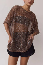 LYON – Sequin Crochet Top – 4616