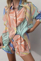 BARCELONA – Linen Shirt Set – 7282