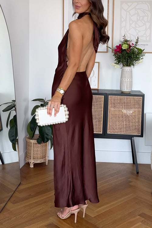 PALMA – Halter Maxi Dress – 8709