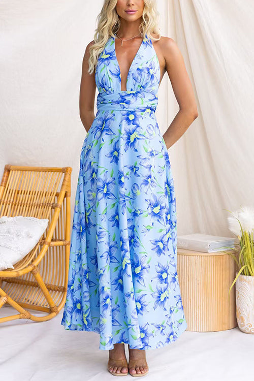 POSITANO – Halter Maxi Dress – 1148