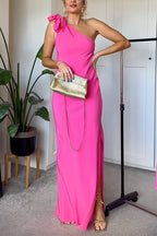 CORFU – One Shoulder Maxi Dress – 7556