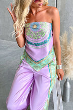 CANNES – Strapless Printed Top – 6681