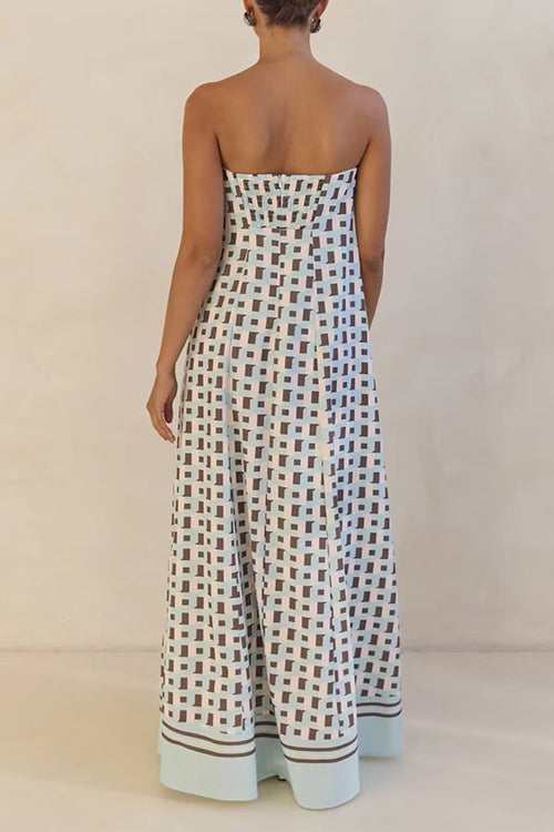 MALAGA – Strapless Maxi Dress – 9487