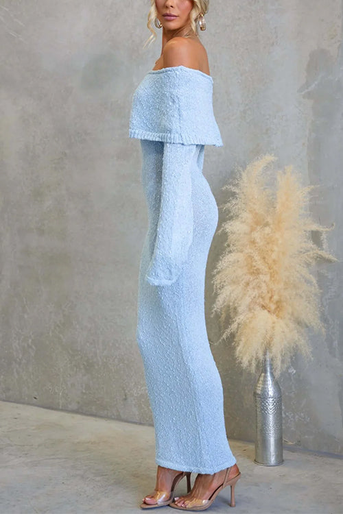 BARCELONA – Off Shoulder Maxi Dress – 7300