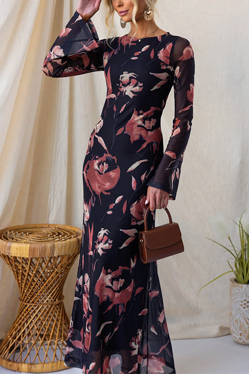NICE – Floral Maxi Dress – 1374