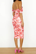 SEVILLE – Off Shoulder Midi Dress – 4715