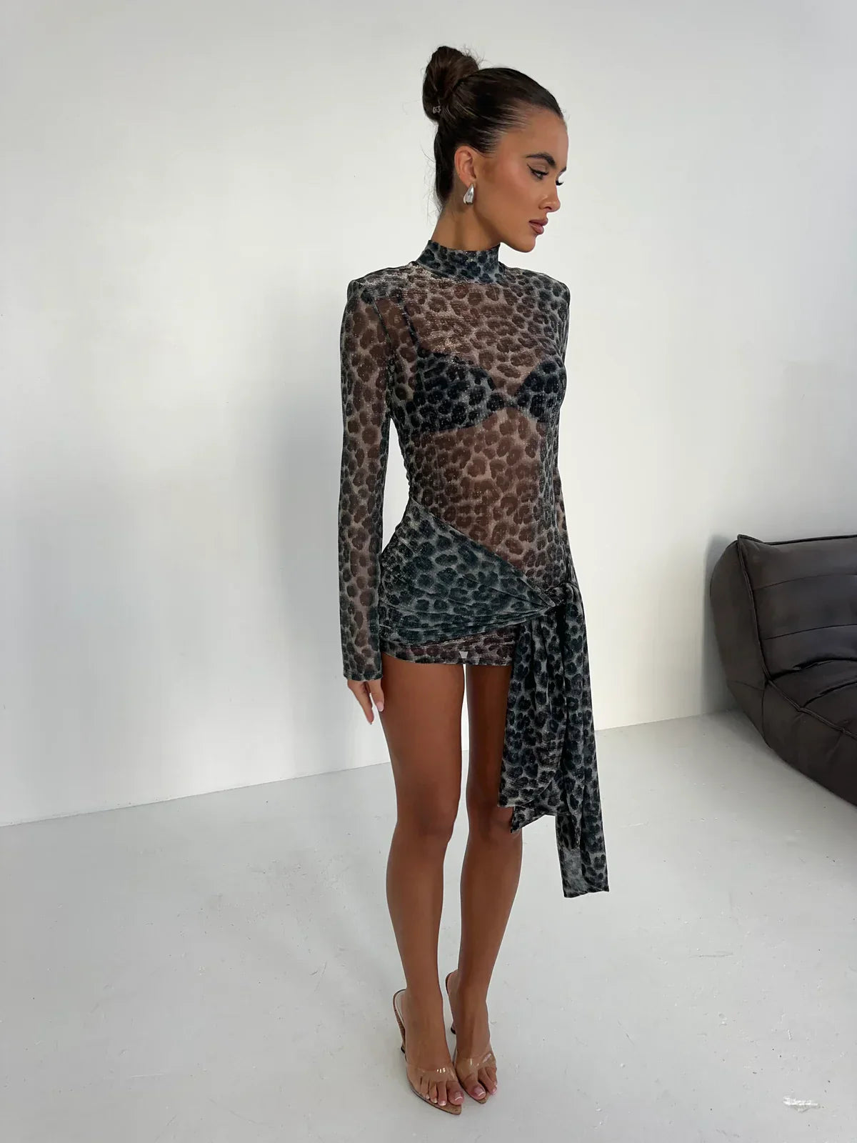 PARIS – Mesh Mini Dress – 4184