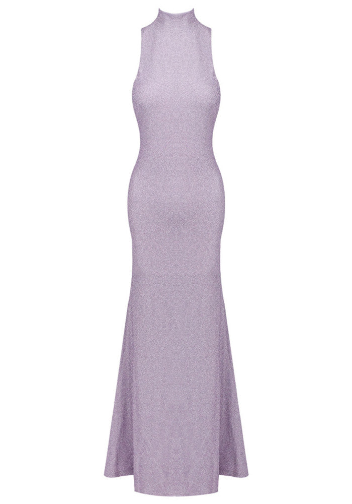 LISBON – Sparkly Backless Maxi Dress – 1303