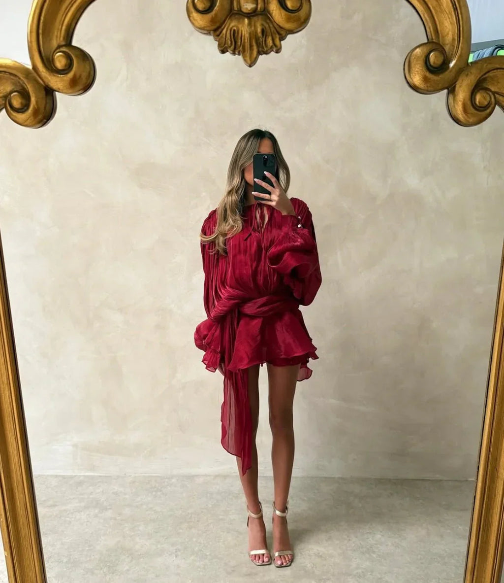 VENICE – Ruffle Mini Dress – 6817