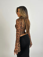 BERLIN – Leopard Longsleeve Top – 2602