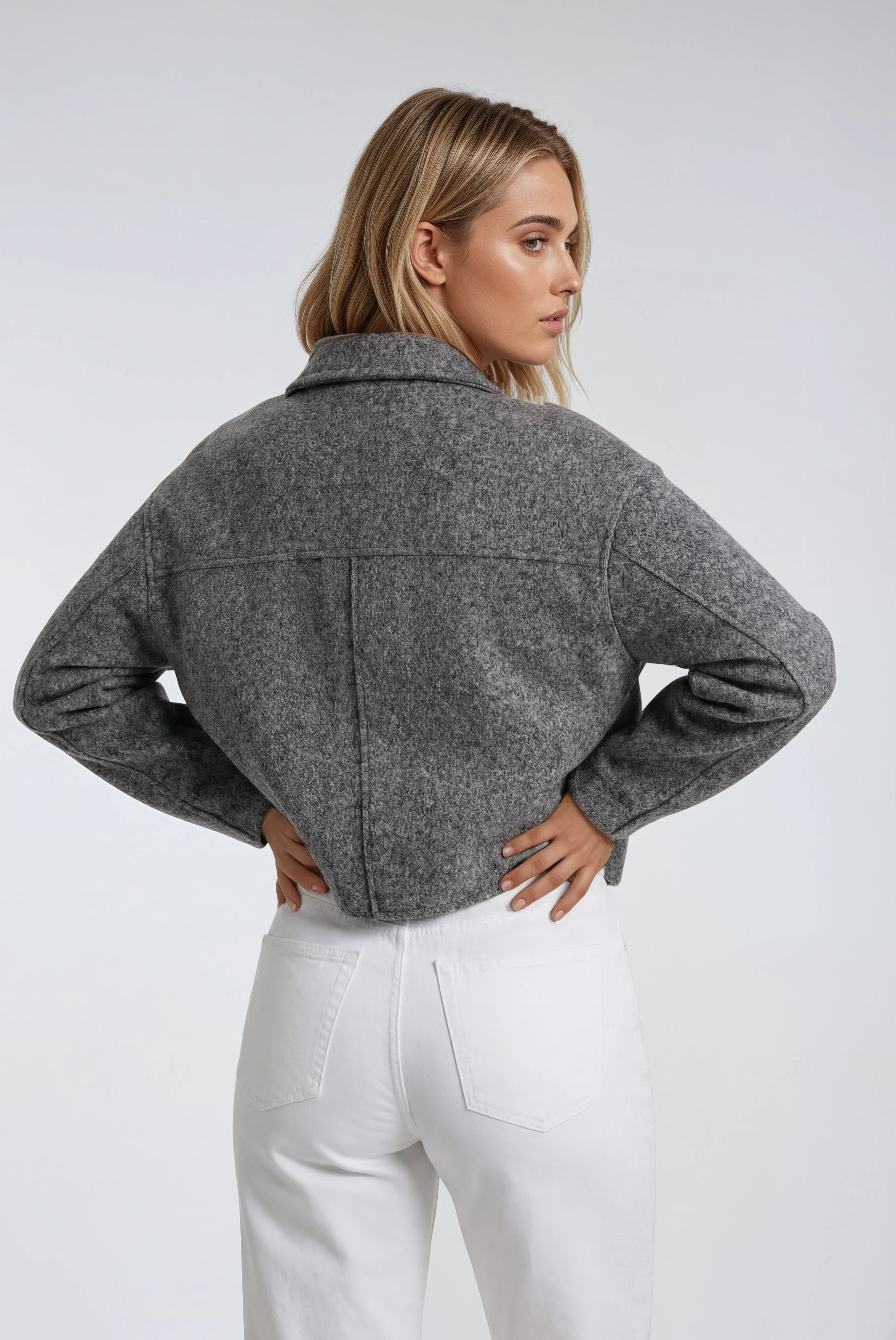 EDINBURGH – Tweed Cropped Jacket – 144